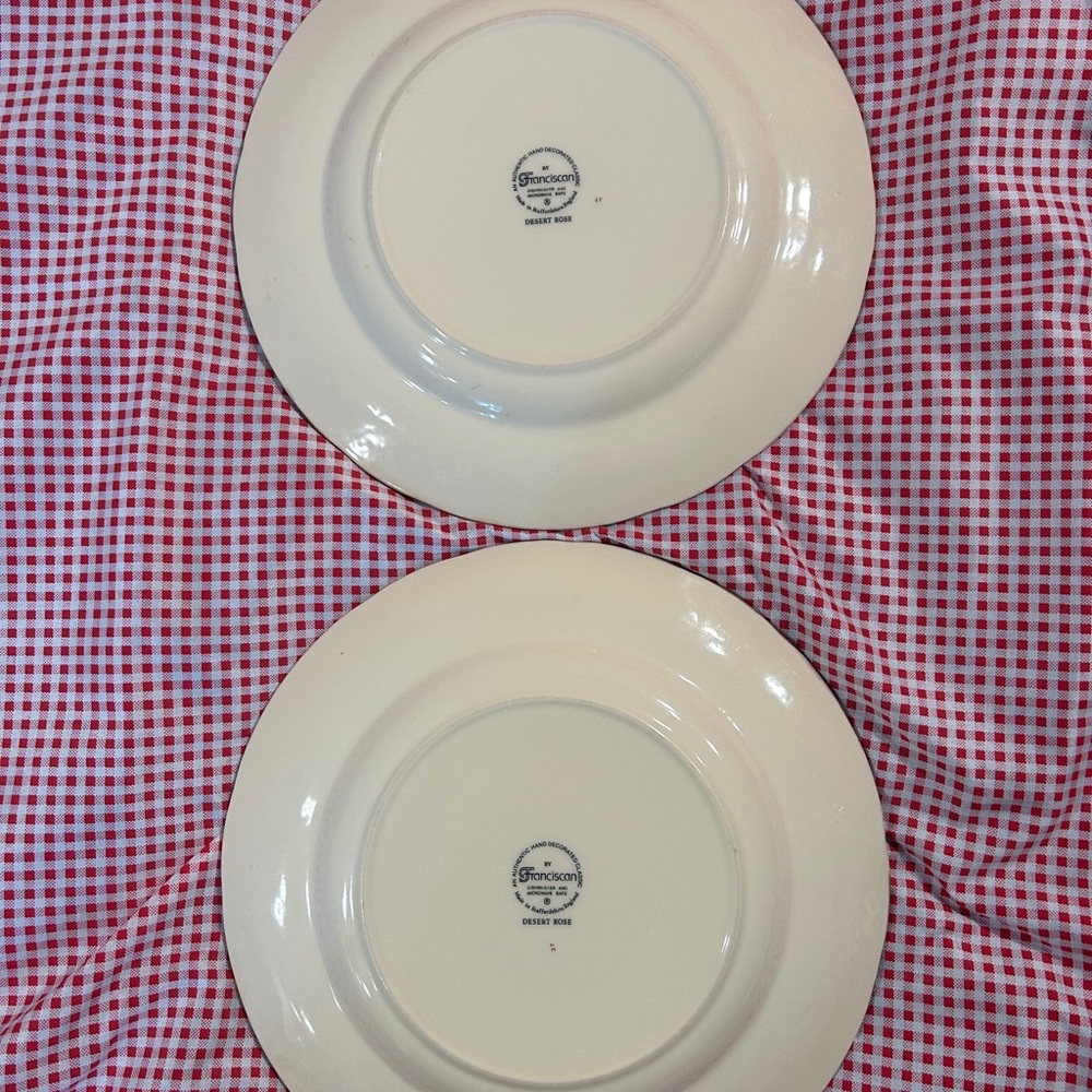 Franciscan Desert Rose Dinner Plates Set of 2 - Picture 2 of 6